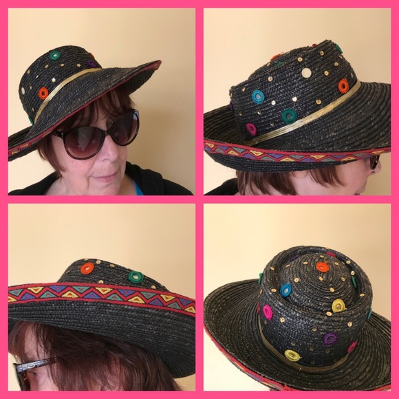 Whitall Shon wide brim hat vintage - Picture 1 of 6